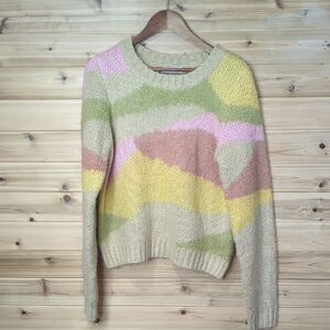 Neutral Ground Sweater Womens Large Multicolor